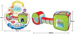 Палатка игровая с туннелем, 83*78*235см, сумка на молнии