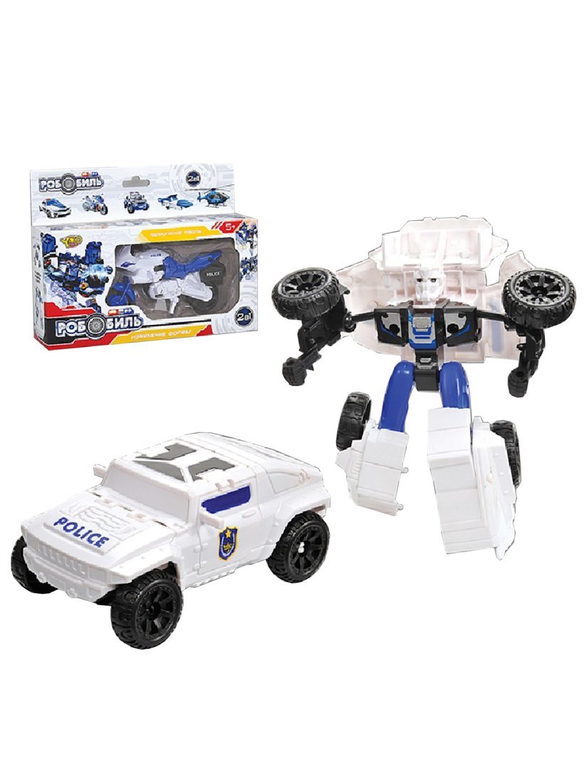 Робот- полицейский джип, коробка