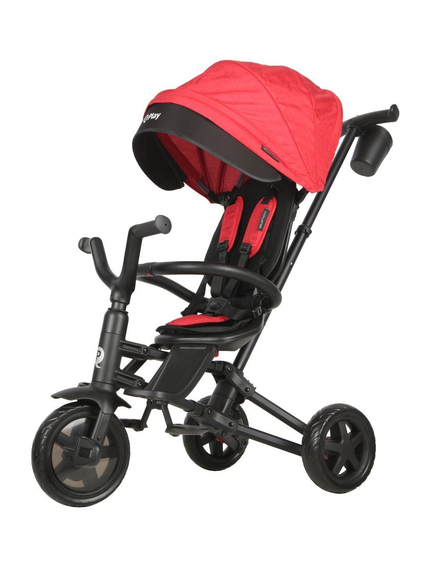 Велосипед 3 кол. 6 в 1 Moby Kids Nova Niello 360° Q-Play, EVA, красный