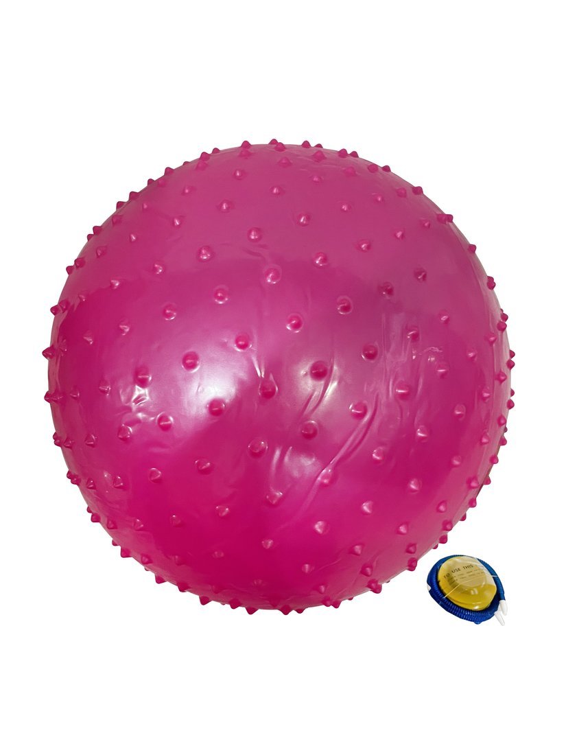 Мяч Фитнес Х- Match 65 см. с шипами массажный, ПВХ, фиолетовый, насос в компл.