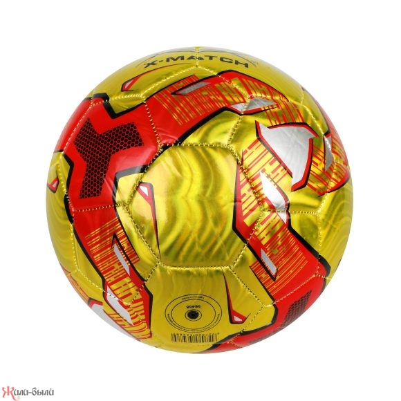 Мяч футбольный X-Match, 1 слой PVC, металлик - изображение 2