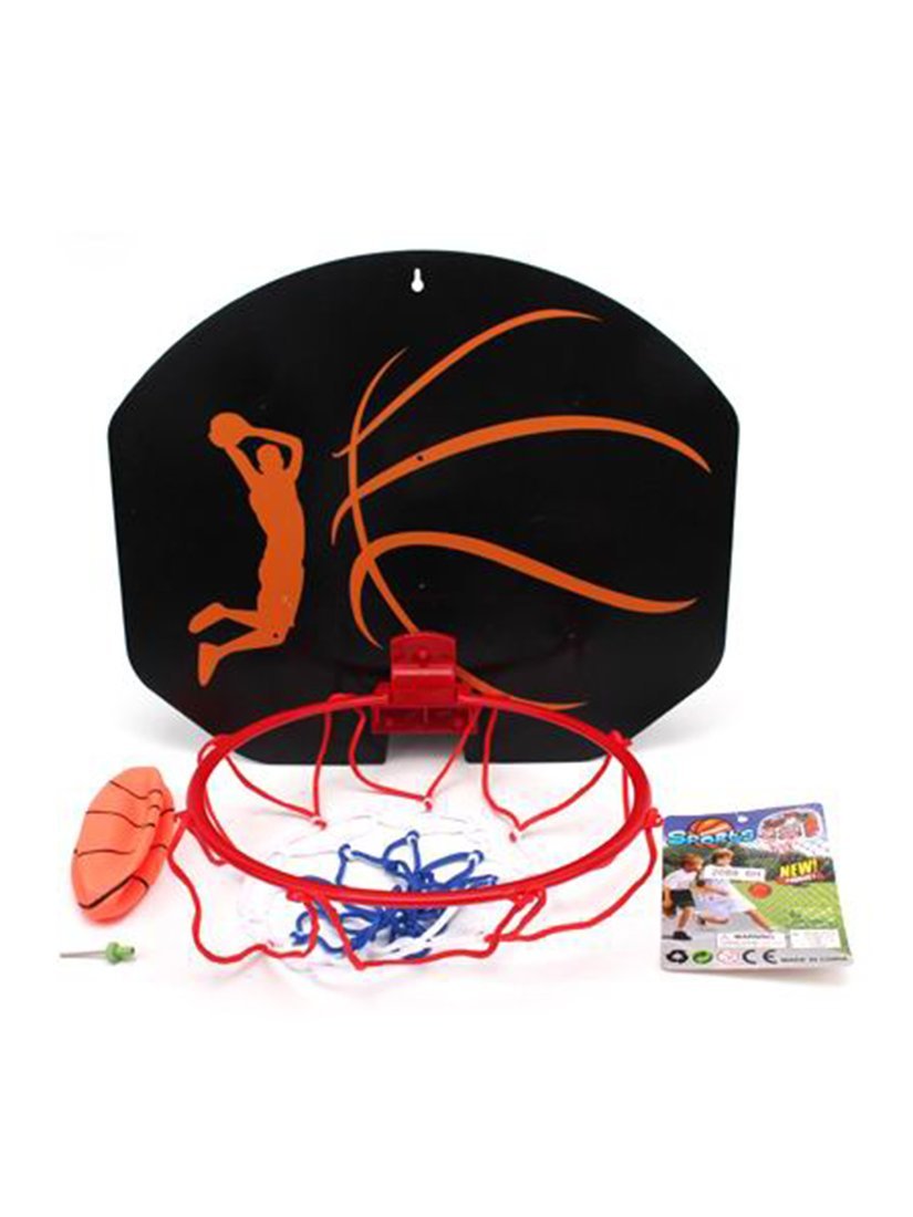 Набор для игры в баскетбол; щит 35х29 см. кольцо 21,5 см., мяч 12 см., игла сталь
