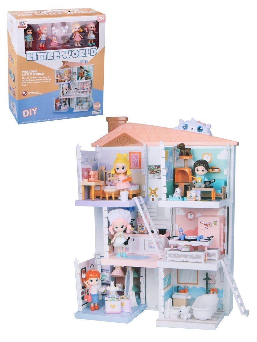 ДЕФЕКТ УПАКОВКИ Игр. наб. "Милый дом", в компл. предметов 84шт., кор.