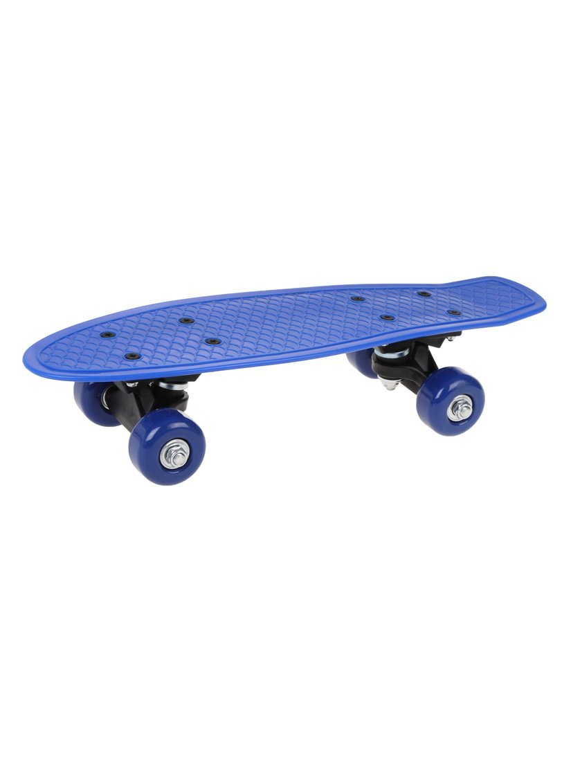 Скейтборд-пенниборд пластик 43 см., колеса PVC, крепления пластик, синий