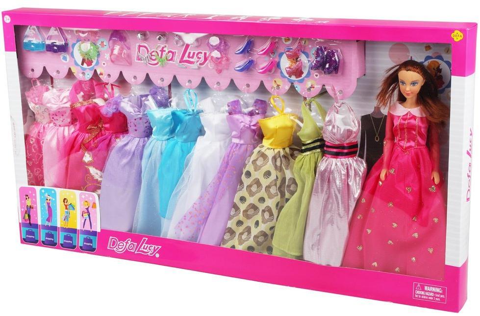 Игровой набор "Модница", в наборе 12 платьев и 12 аксесс.,кукла.