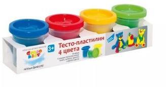 Набор для детского творчества Тесто-пластилин 4 цвета