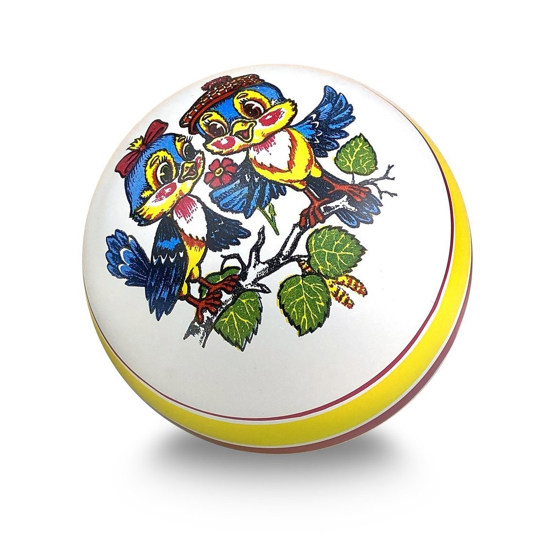 Мяч детский Воробушки, 15 см, в ассорт.