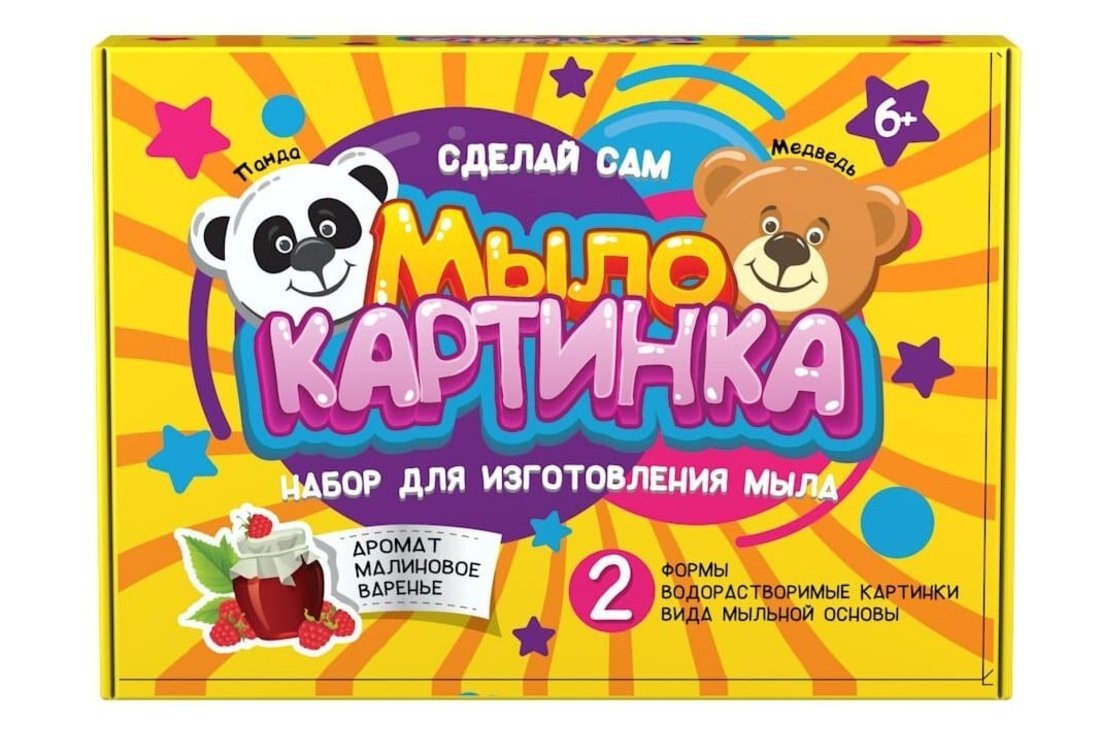 Набор для изг-ния мыла Панда и медведь