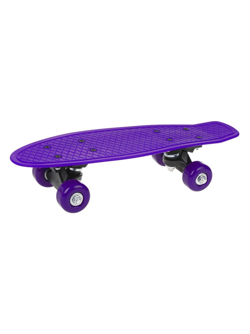 Скейтборд-пенниборд пластик 43 см., колеса PVC, крепления пластик, фиолетовый