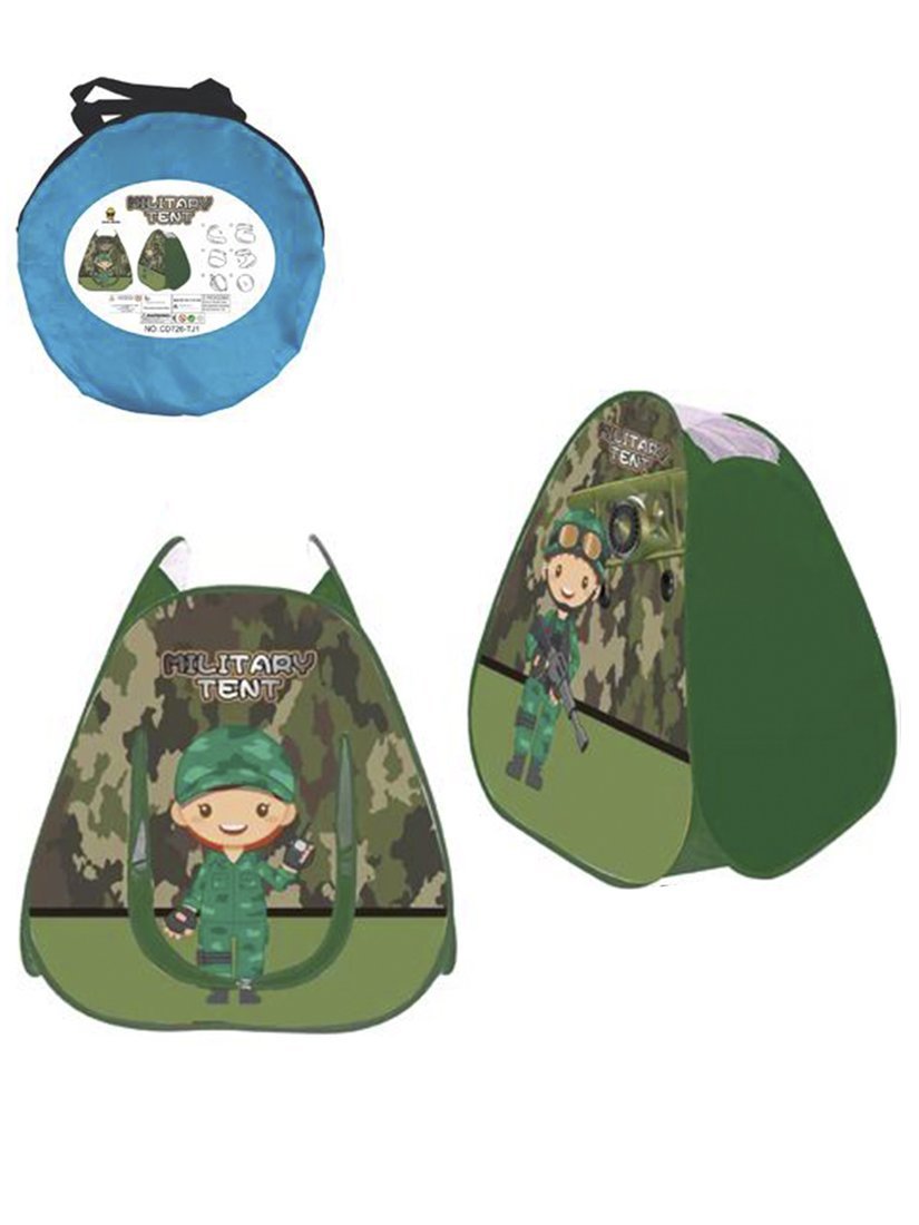 Палатка игровая Военный шатер, 70х70х90 см, сумка