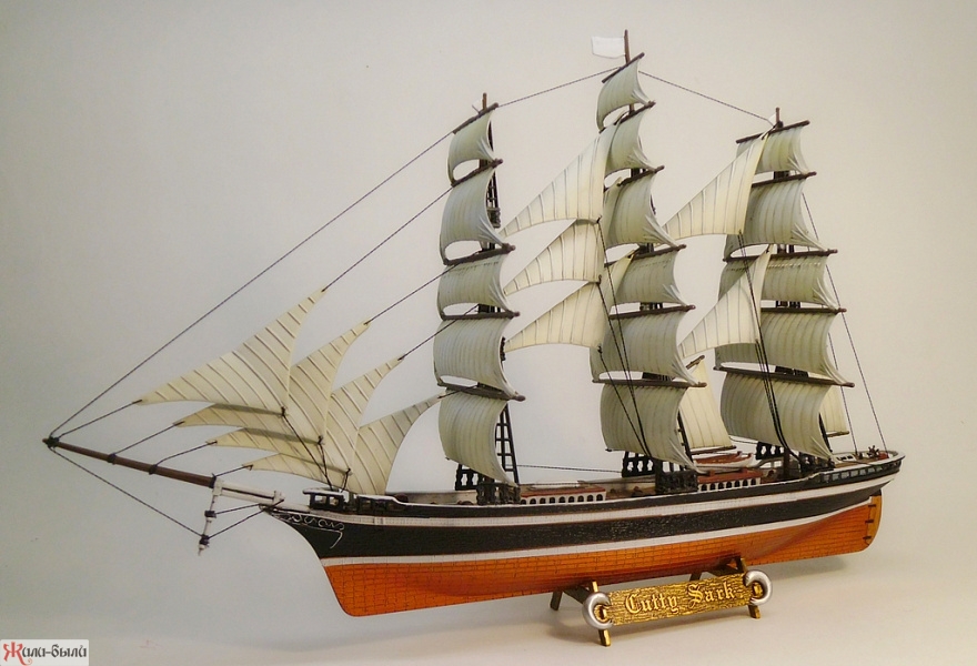 Модель корабль клипер "Катти Сарк" (1:350)