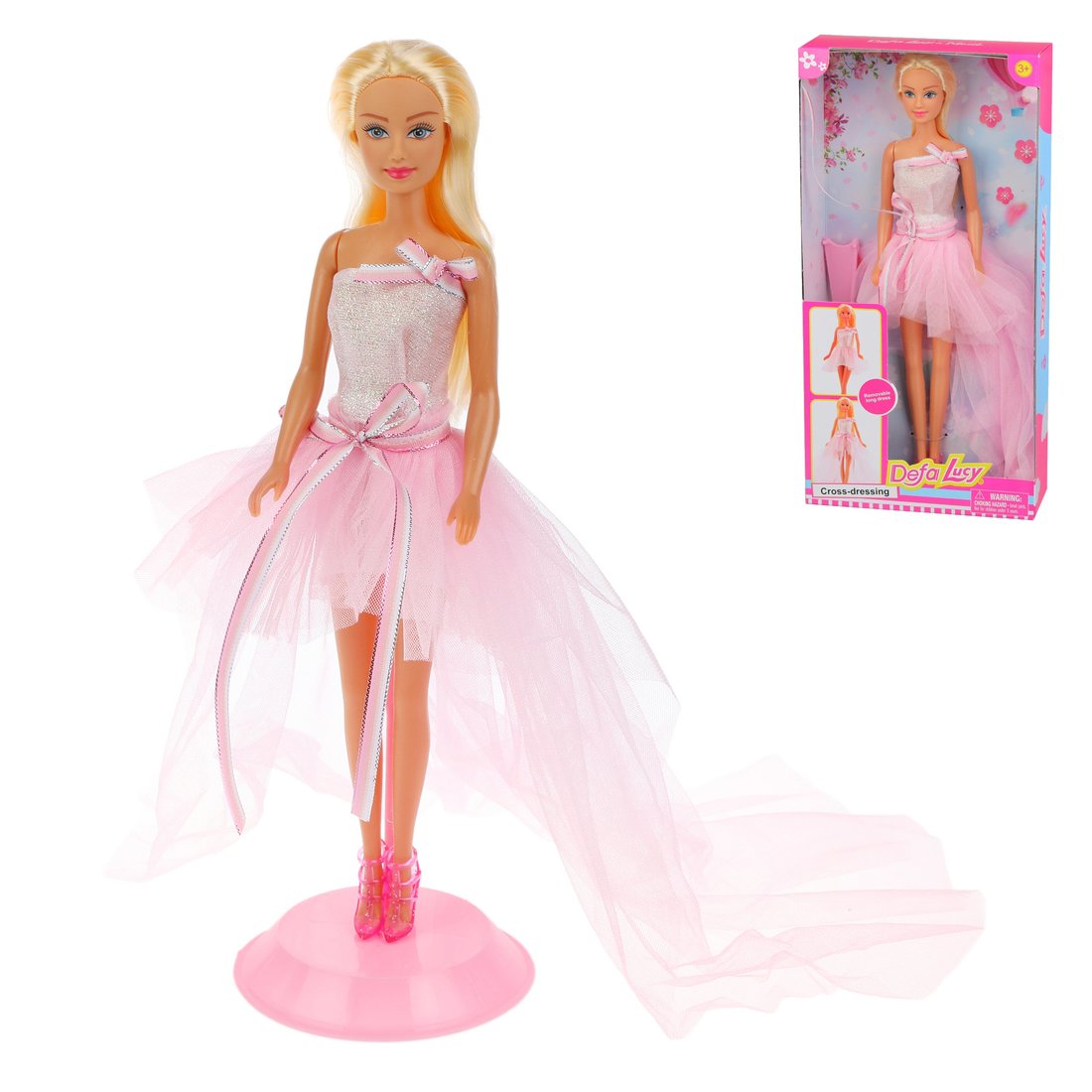 Игровой набор Defa Lucy Красотка, в комплекте предметов 2 шт., коробка