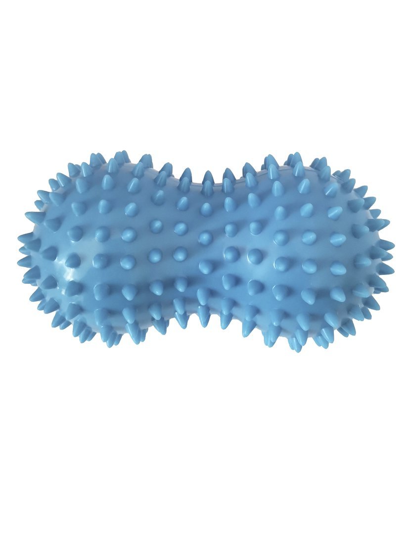Мяч-ролик массажный двойной Х-Match, 10 см., ПВХ, синий