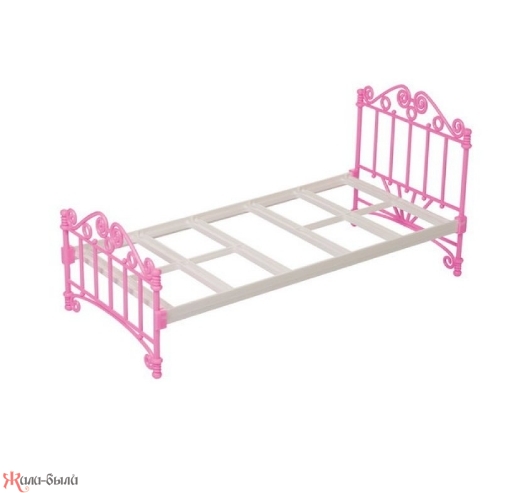 Кроватка розовая с постельным бельем - изображение 2