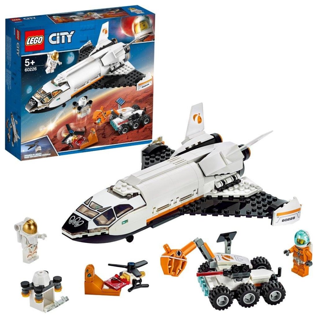 Констр-р LEGO City Space Port Шаттл для исследований Марса