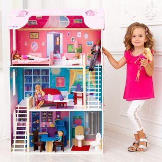 Кукольный домик Вдохновение, для кукол до 30 см (16 предметов мебели, 2 лестницы)