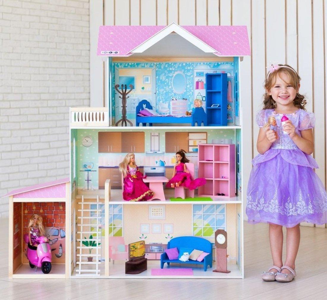 Кукольный домик Розали Гранд, для кукол до 30 см (11 предметов мебели и интерьера)