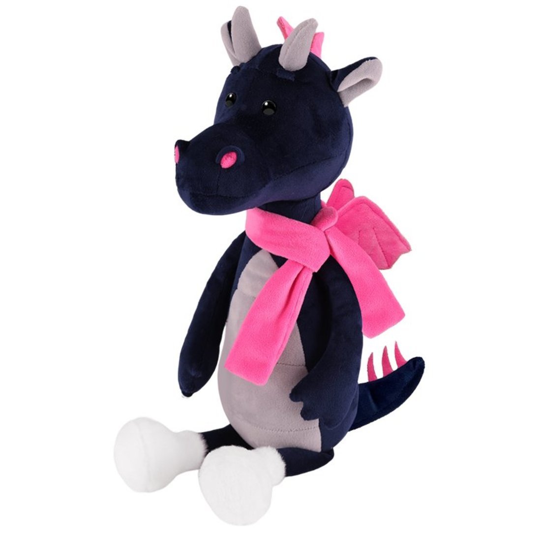 Мягкая игрушка Дракон Карл в шарфике, 30 см