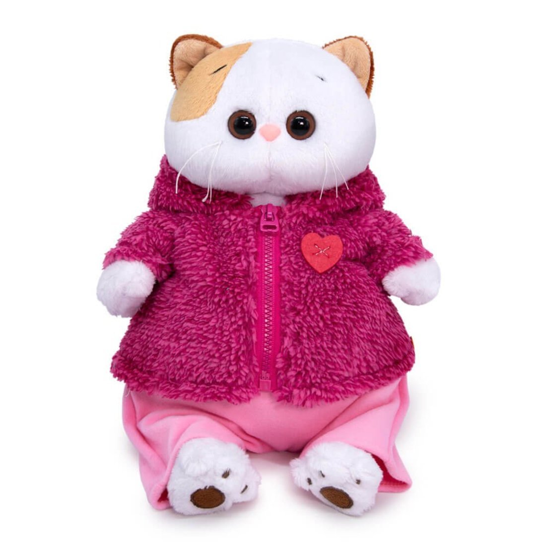 Кошечка Ли-Ли в теплом костюме с сердечком 24 см