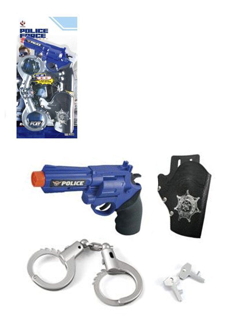 Игровой набор Полиция, звук, свет, в комплекте: предметов 5шт., тестовые элементы питания AG13/LR44*2шт.