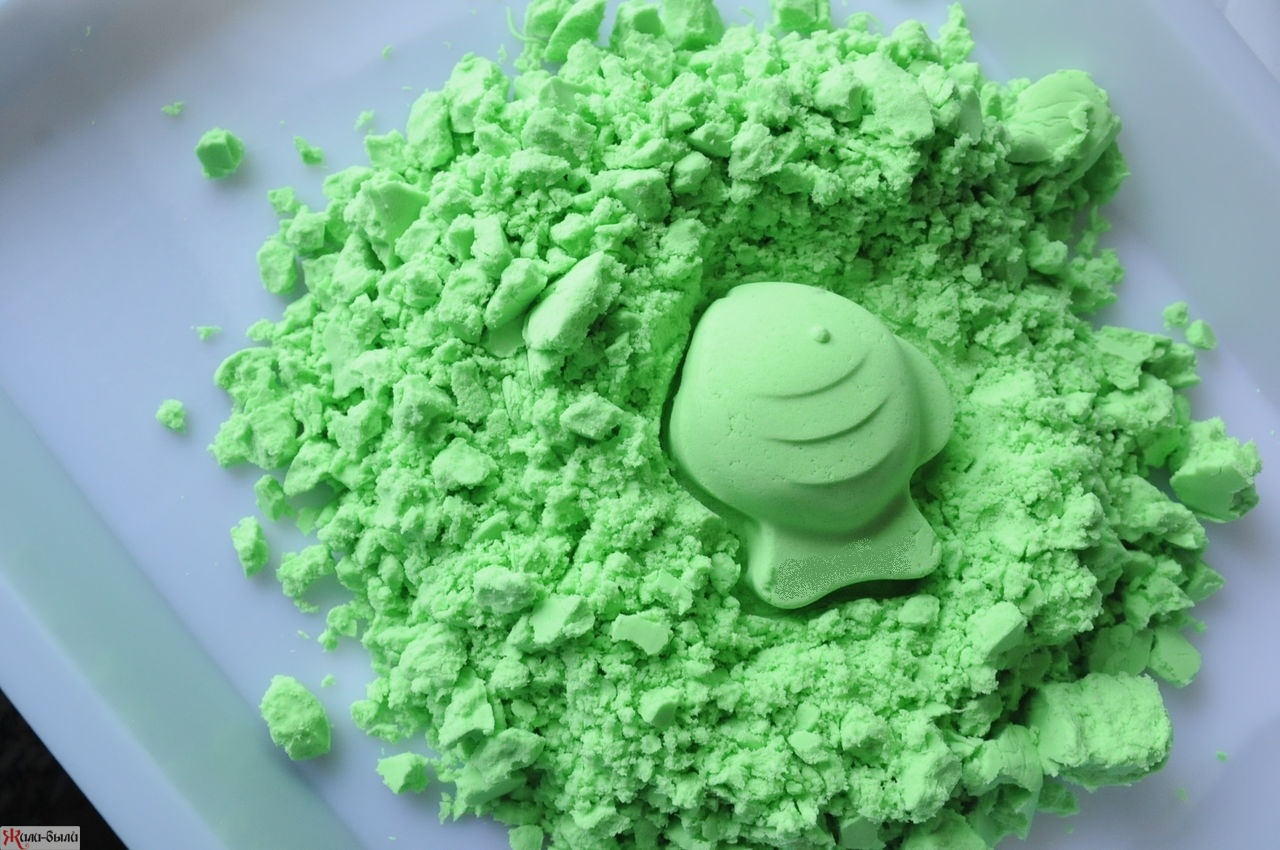 Космический песок Зеленый 1 кг