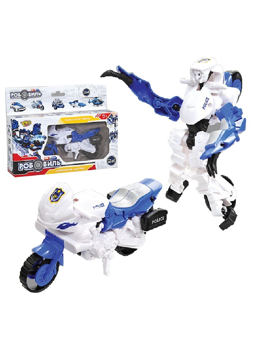 Робот- полицейский мотоцикл, коробка