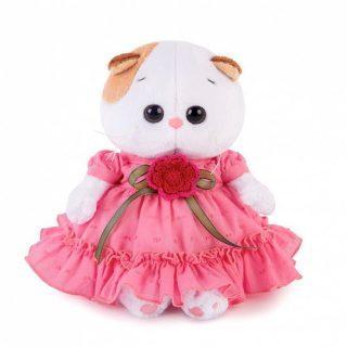 Кошечка Ли-Ли BABY в платье с вязаным цветочком 20 см