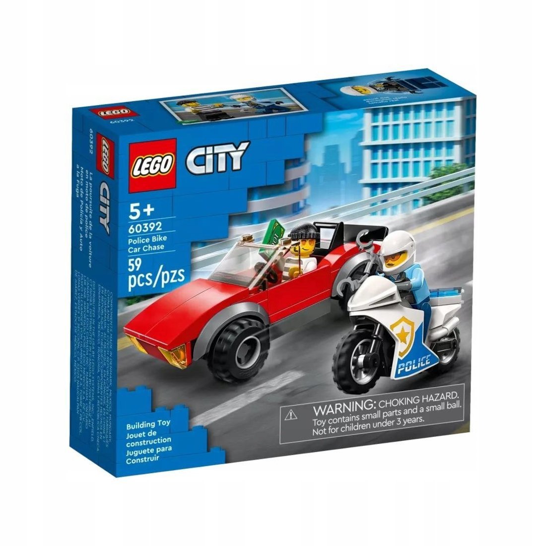Констр-р LEGO CITY Полицейская погоня на байке