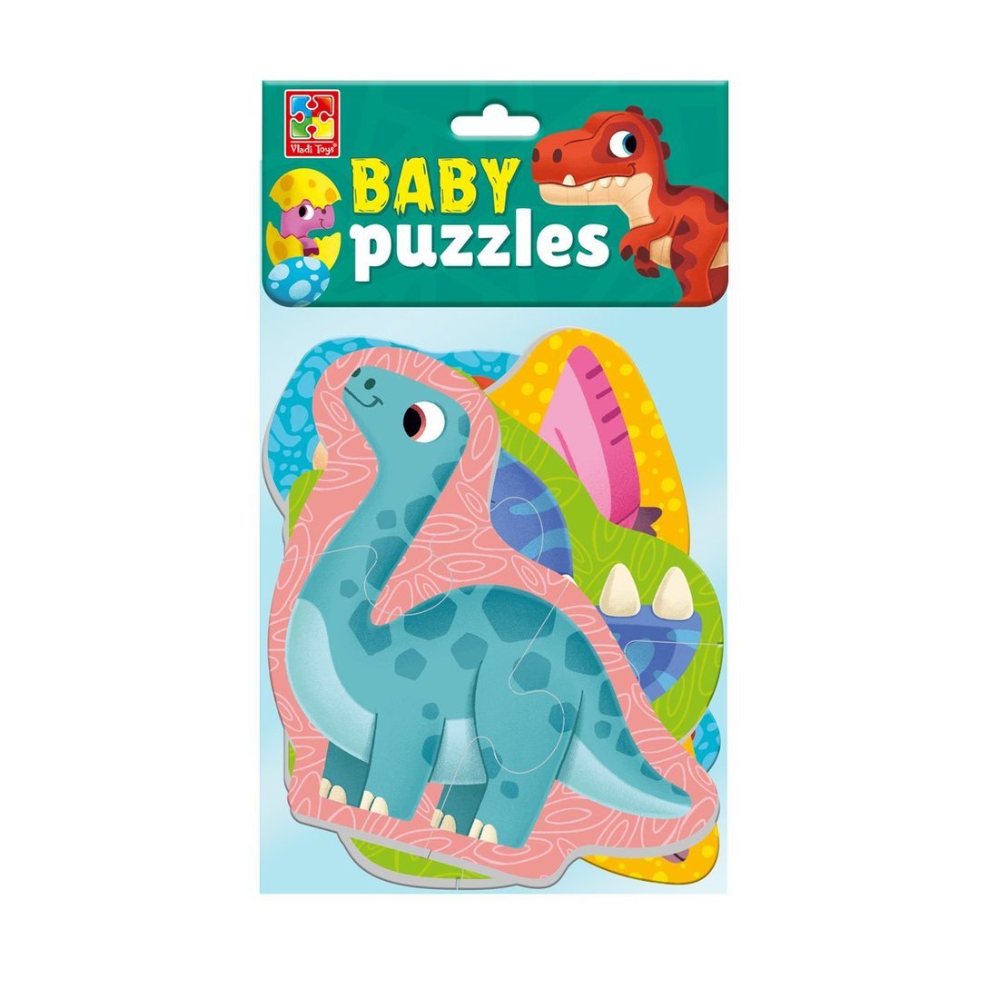 Пазлы мягкие Baby puzzle "Динозавры" 4 картинки, 12 элементов