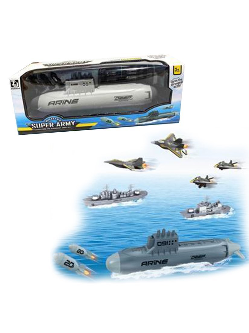Подводная лодка инерционная, в комплекте предметов 2шт., коробка