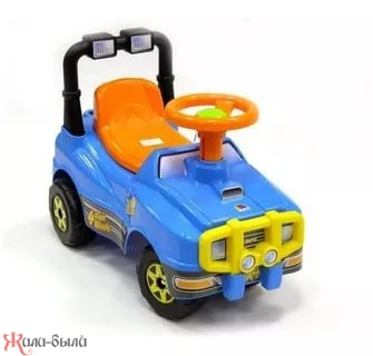 Машина-каталка Джип с гудком (голубой) - изображение 2