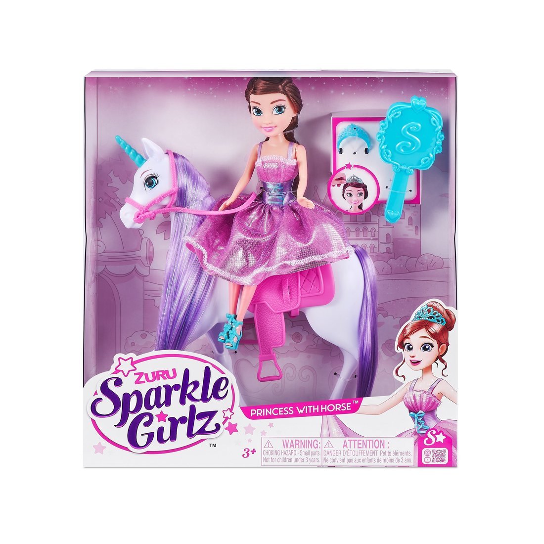 Игровой набор Кукла Zuru SPARKLE GIRLZ Принцесса с лошадью