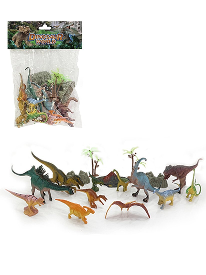 Игророй набор Парк динозавров, 20 предм., в ассорт., пакет