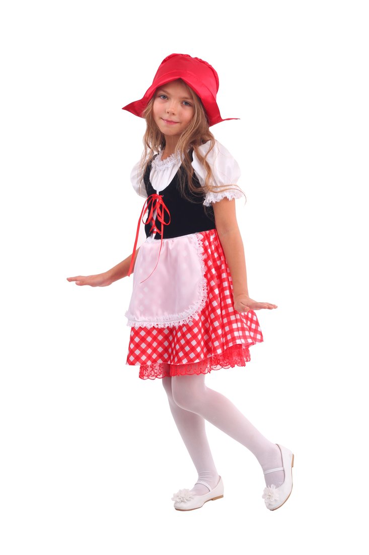 Костюм "Красная Шапочка" (платье, шапочка) размер 110-56