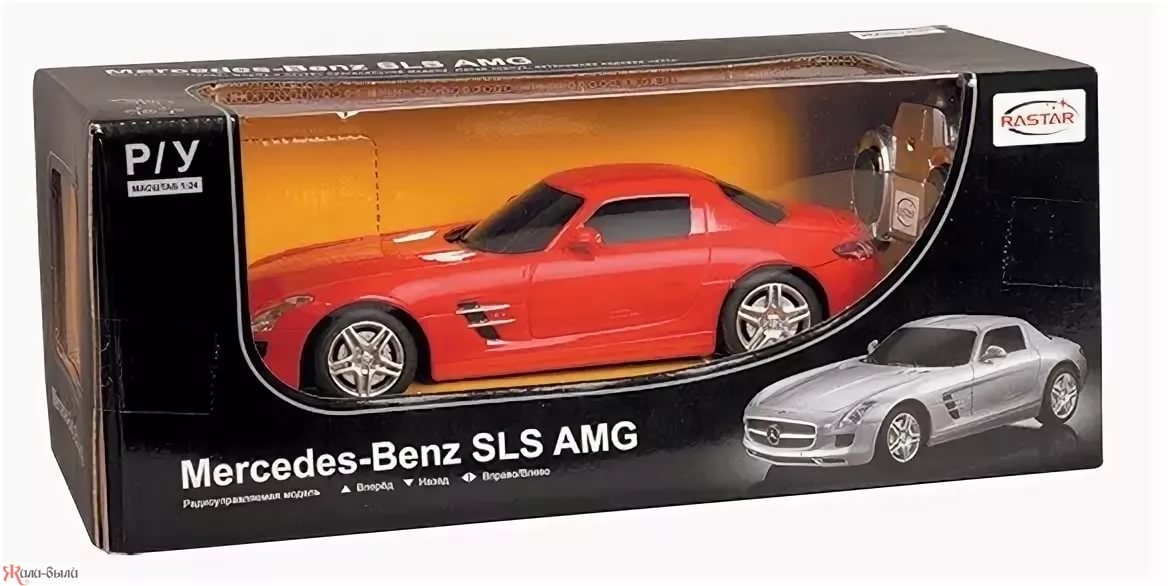 Машина р/у 1:24 Mercedes SLS AMG, 19см в асс-те
