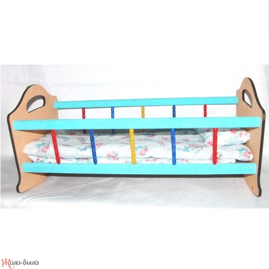 Кроватка для кукол деревянная бол - изображение 2