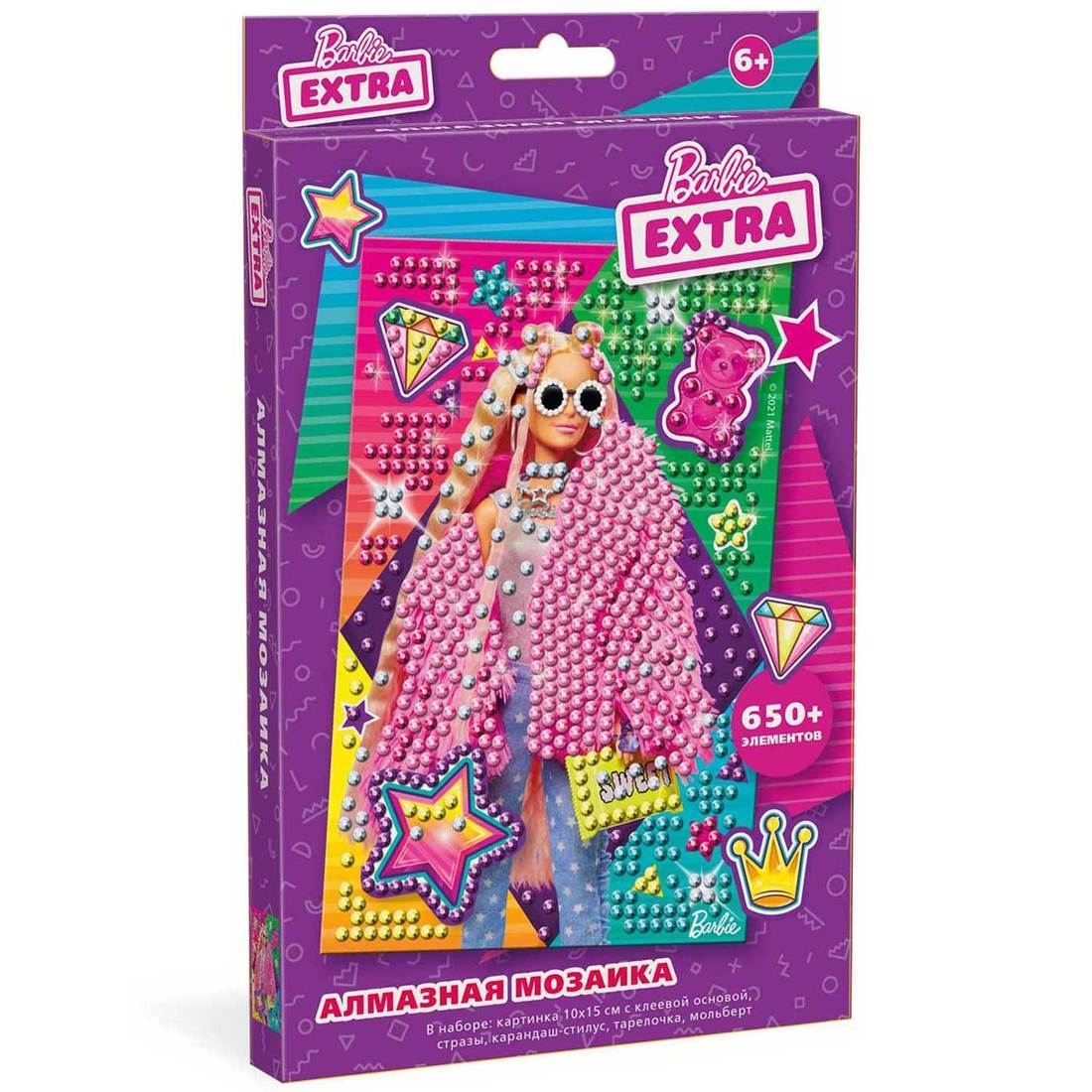 Алмазная мозаика Barbie Extra 10х15 см