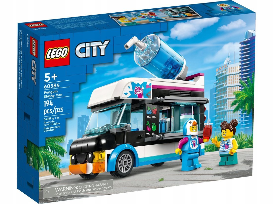 Констр-р LEGO CITY Фургон для шейков Пингвин