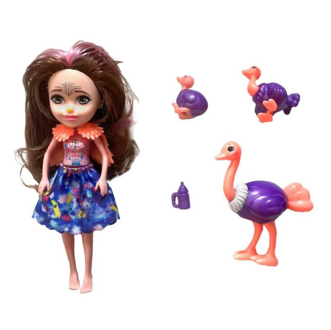 Кукла, Лесные Феи со страусом 16 см