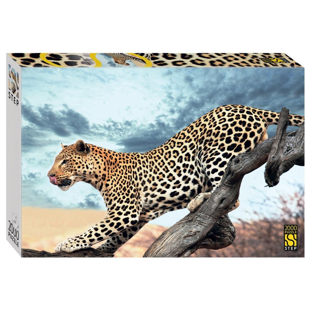 Пазлы 2000 Леопард в дикой природе