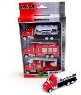 Игр.набор Пожарный грузовые машины инерц. 3шт., коробка