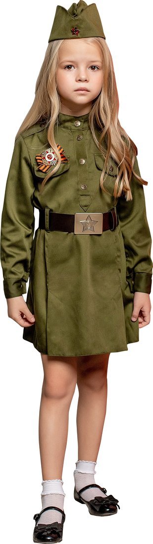 Костюм Солдатка платье  размер 128-64