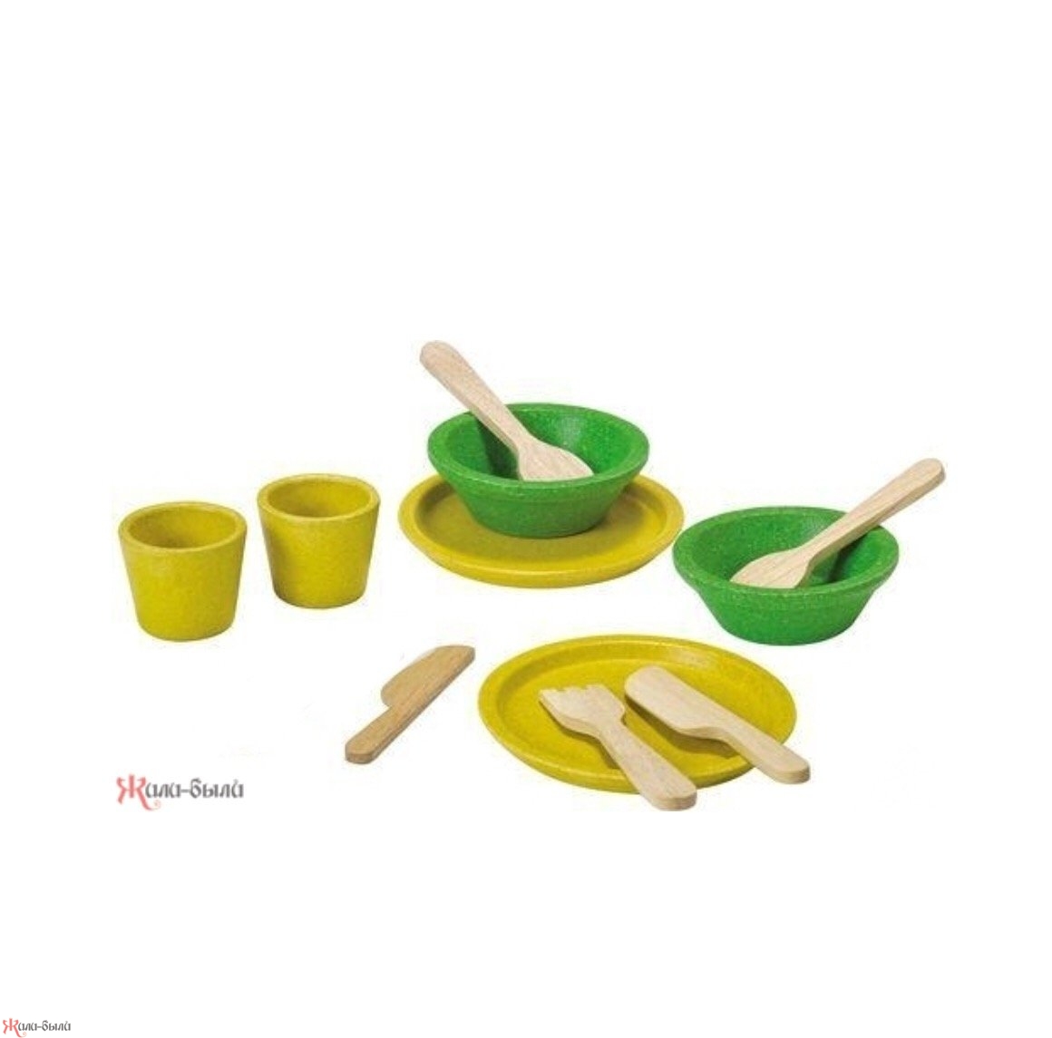 Набор деревянной посуды 11 предметов - изображение 1