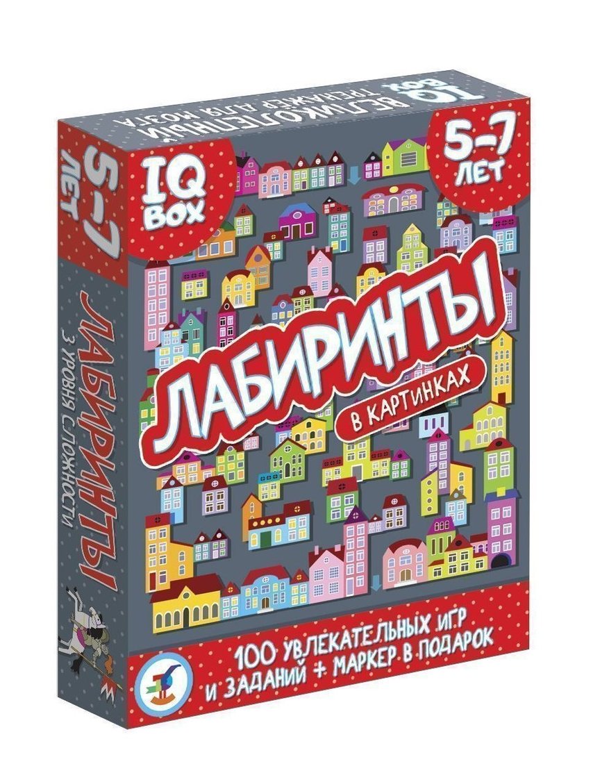 Карточная игра IQ Box Лабиринты 5-7 лет