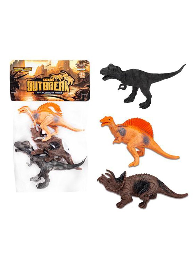 Набор фигурок Динозавры, 3 шт., пакет