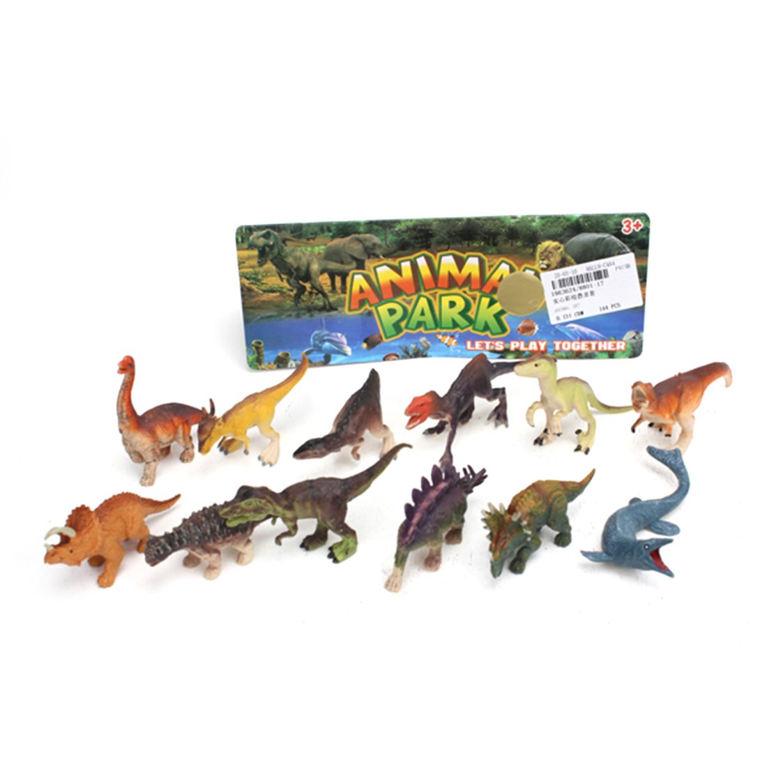 Набор динозавров, 12 фигурок, пакет