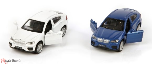 Машина мет. 1:43 BMW X6, откр.двери, цвета в ассорт., 12см - изображение 3