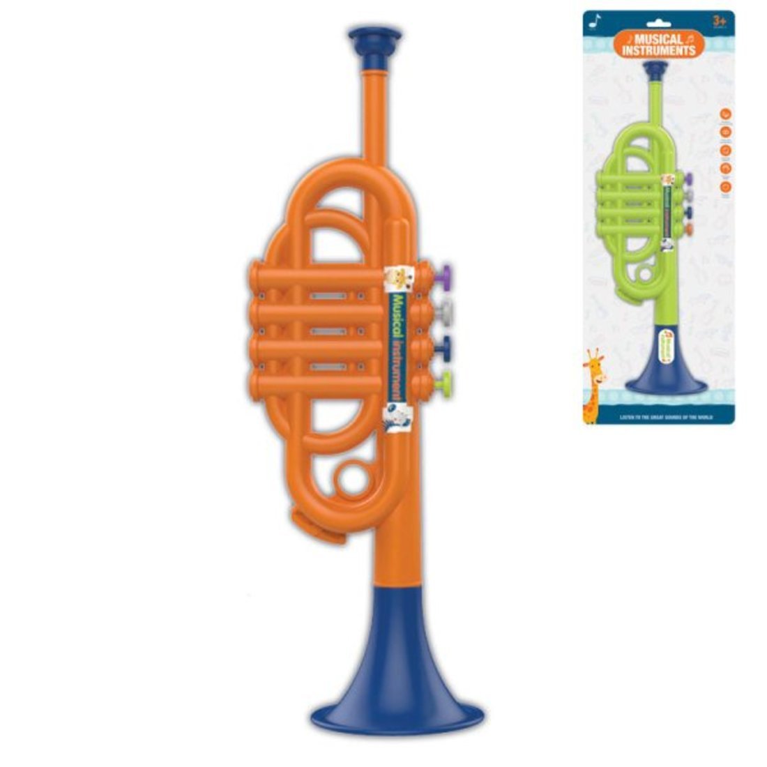 Музыкальный инструмент: Труба, в ассорт., блистер