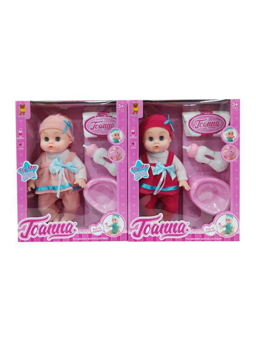 Игр. наб. Мой малыш, пьёт, писает, звук, в компл. пупс 30см., предм. 3шт., эл. пит. AG13x2шт. вх. в компл., в ассорт., кор