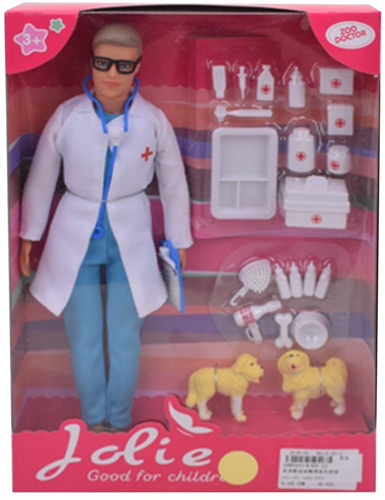 Игр. набор "Ветеринар", в комплекте кукла юноша 31 см, предметов 21 шт..кор.
